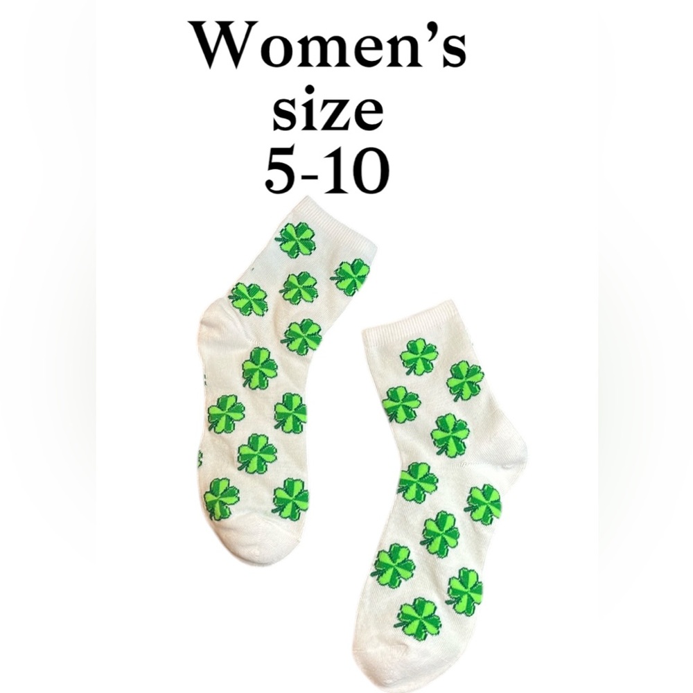St. Patrick’s •Leafy Socks• Womens 5-10 - Picture 5 of 10